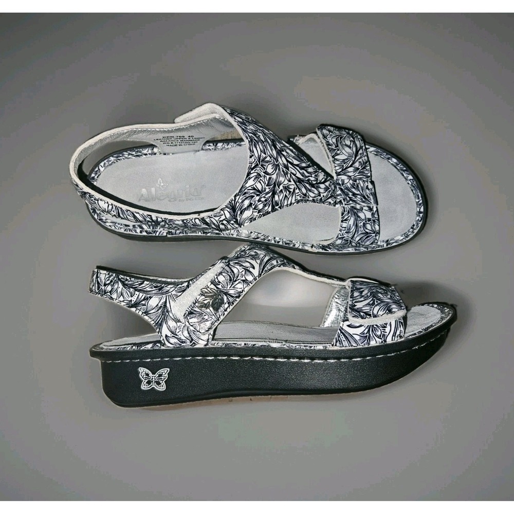 Alegria Womens Size 40 9.5 Leather Kendra Sandals  KEN 769 Floral NEW